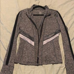 Grey Long Sleeve Workout Sweater
